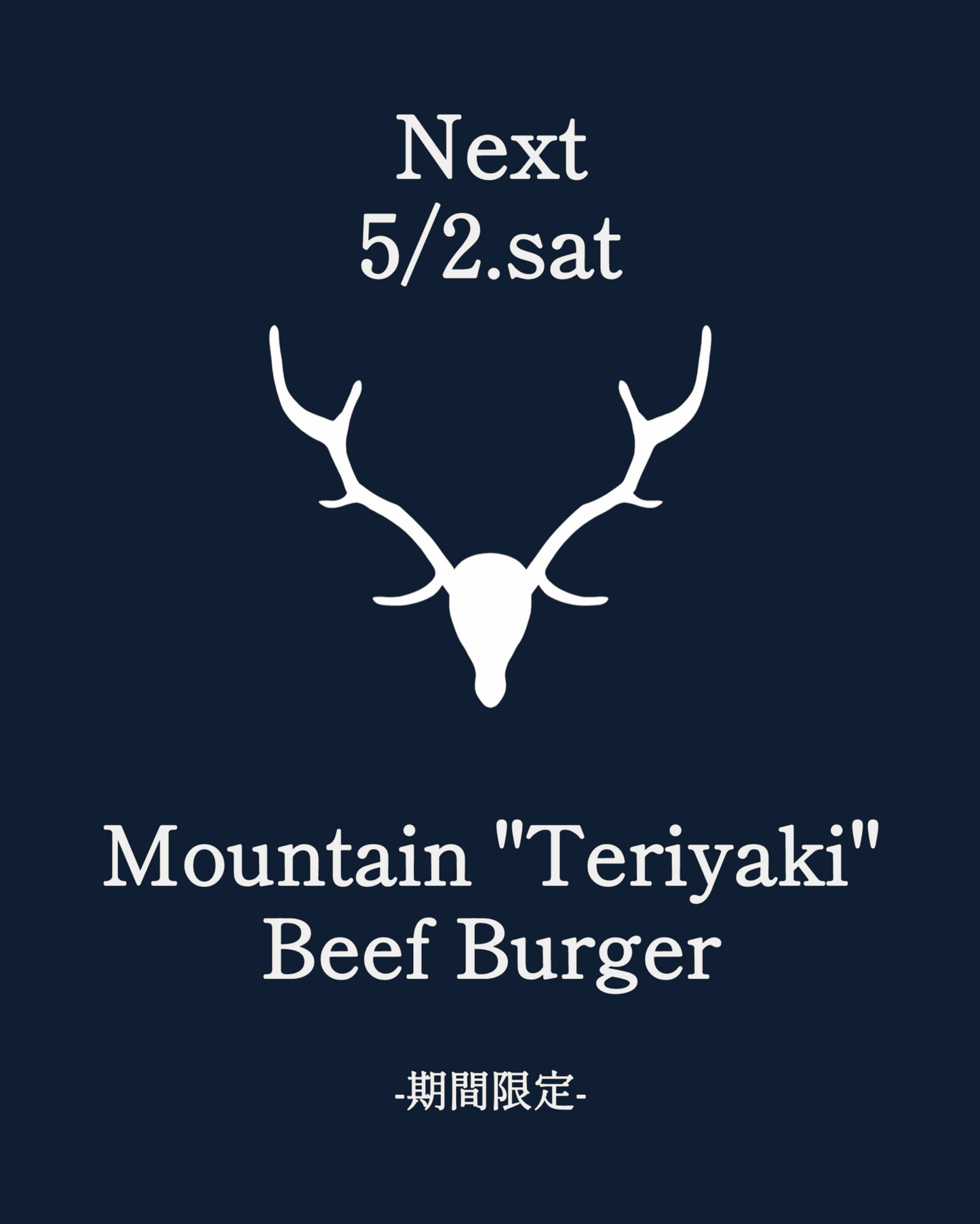 【予約/期間限定】MOUNTAIN TERIYAKI BEEF BURGER セット【お食事とお席のご予約となります】