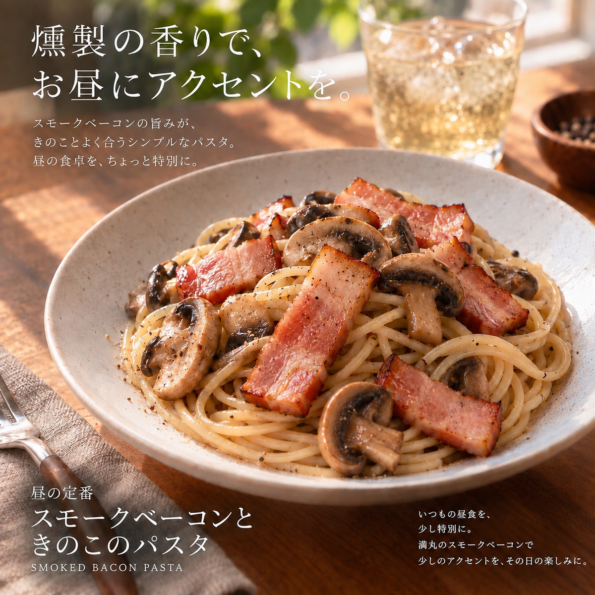 満丸燻製所　手作りスモークベーコン・スライス(100g)【次回出荷：10月10日(土)発送】